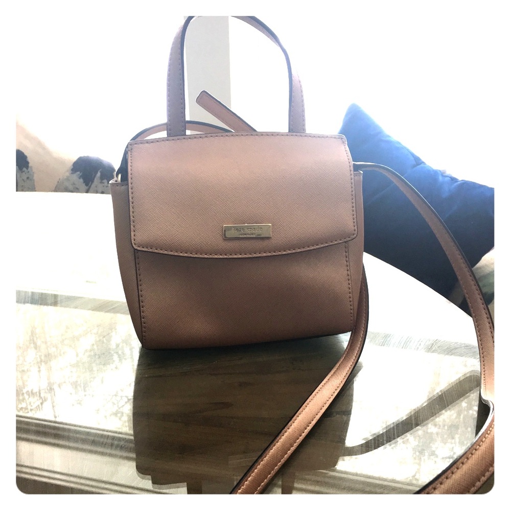 Mini cross body Kate Spade rose gold bag